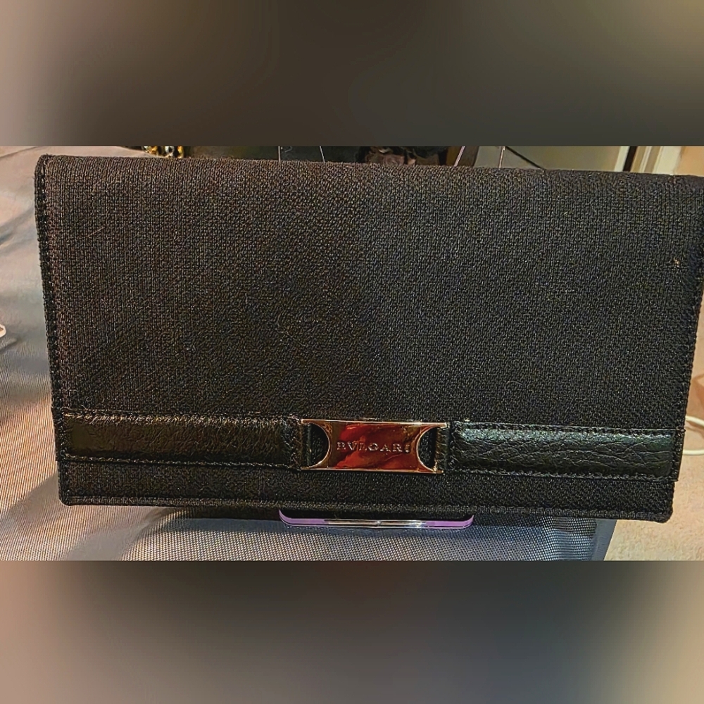 Bvalgari Bifold Canvas And Leather. Excellent Condition
